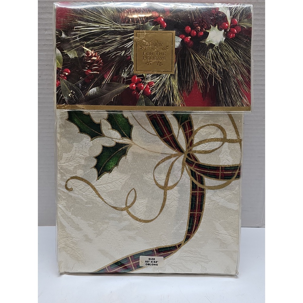 NEW Lenox Holiday Nouveau - Size 60" x‎ 84" OBLONG Christmas Holiday Tablecloth